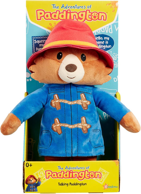 Rainbow Designs Paddington Bear Talking Soft Toy Teddy for Babies and Toddlers, 25cm