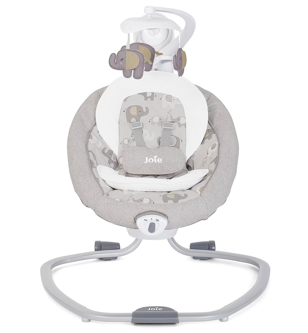 Joie Serina Swivel Multi-Motion Baby Swing with 6 Speeds & Vibration - Elephant Duo