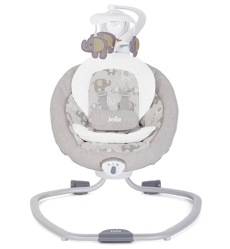 Joie Serina Swivel Multi-Motion Baby Swing with 6 Speeds & Vibration - Elephant Duo