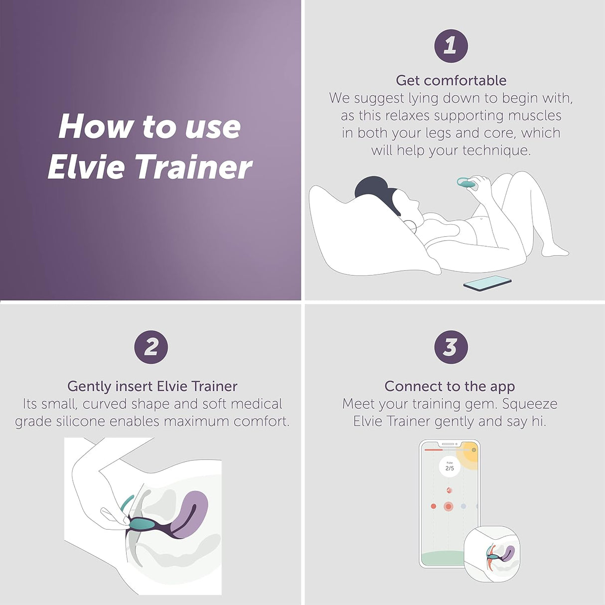 Elvie Trainer Smart Kegel Pelvic Floor Exerciser