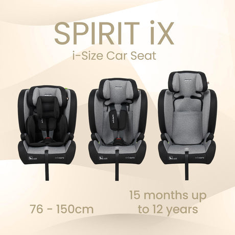 Enfasafe Spirit IX i-Size Car Seat, 74-150 cm, 15m-12 years
