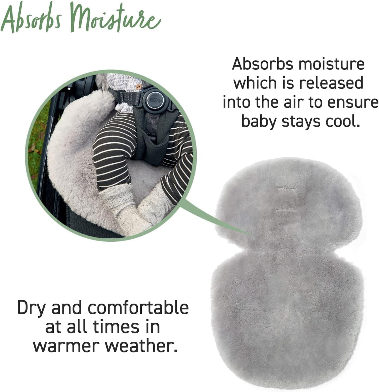 Mamas & Papas Luxury Sheepskin Pushchair Liner