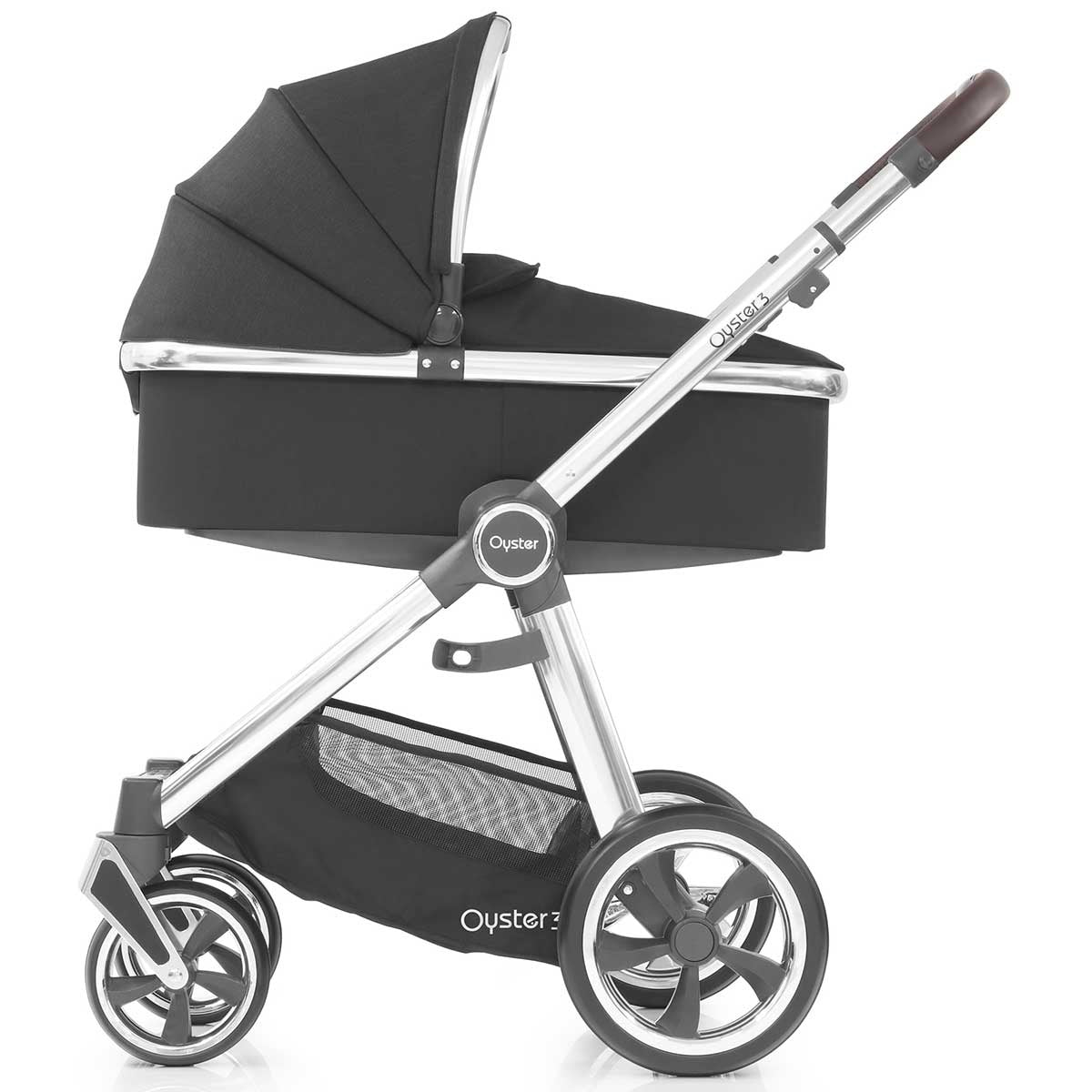 BabyStyle Oyster 3 Essential Cabriofix i-Size Bundle, Caviar