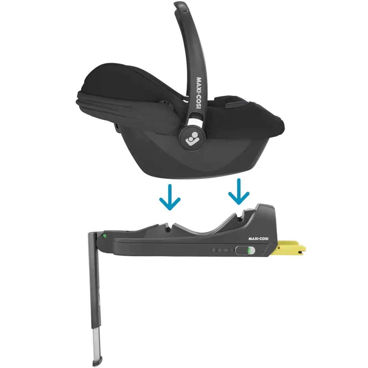 BabyStyle Oyster 3 Essential Cabriofix i-Size Bundle, Caviar
