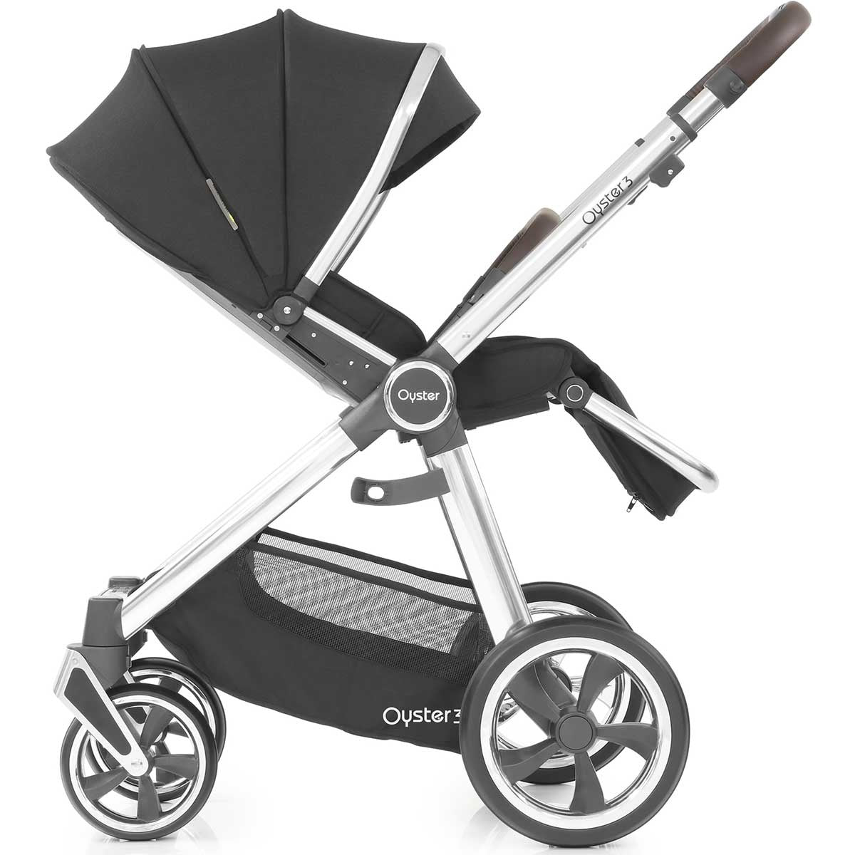BabyStyle Oyster 3 Essential Cabriofix i-Size Bundle, Caviar