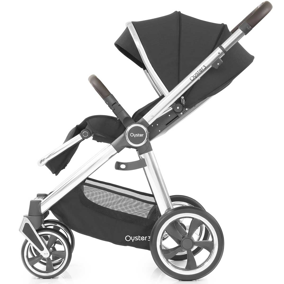 BabyStyle Oyster 3 Essential Cabriofix i-Size Bundle, Caviar