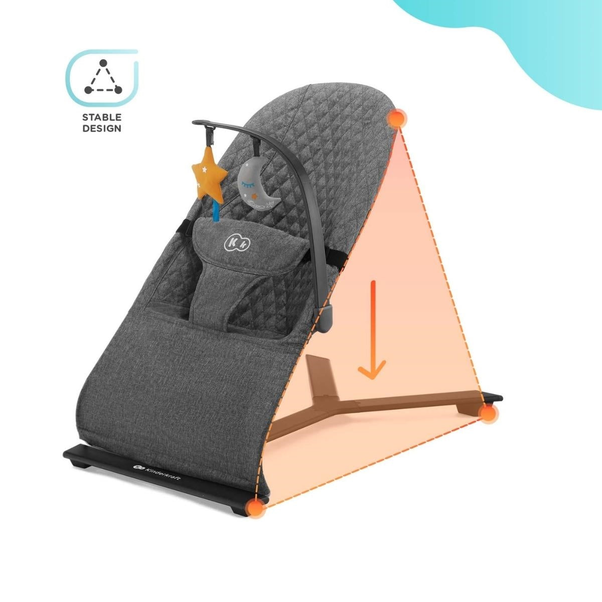 Kinderkraft Mimi Bouncer with toy bar