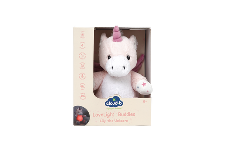 Cloud B LoveLight Buddies Lily the Unicorn Night Light with Portable Lantern & Soft Glow