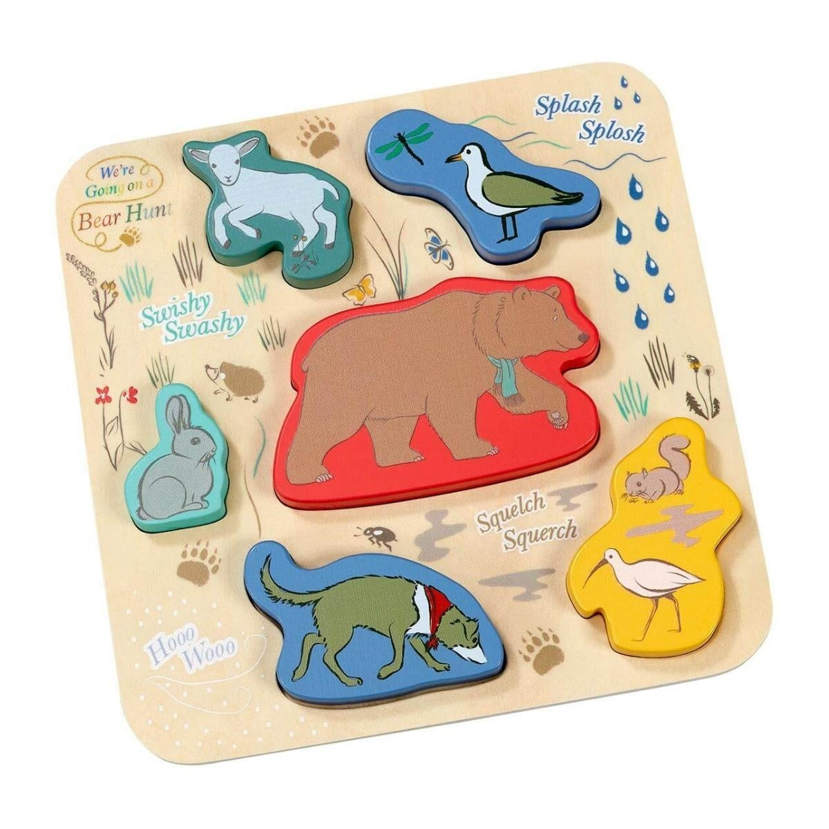 Rainbow Designs We‚Äôre Going On a Bear Hunt Wooden Shape Puzzle