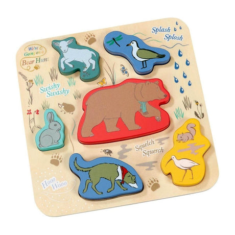 Rainbow Designs We‚Äôre Going On a Bear Hunt Wooden Shape Puzzle