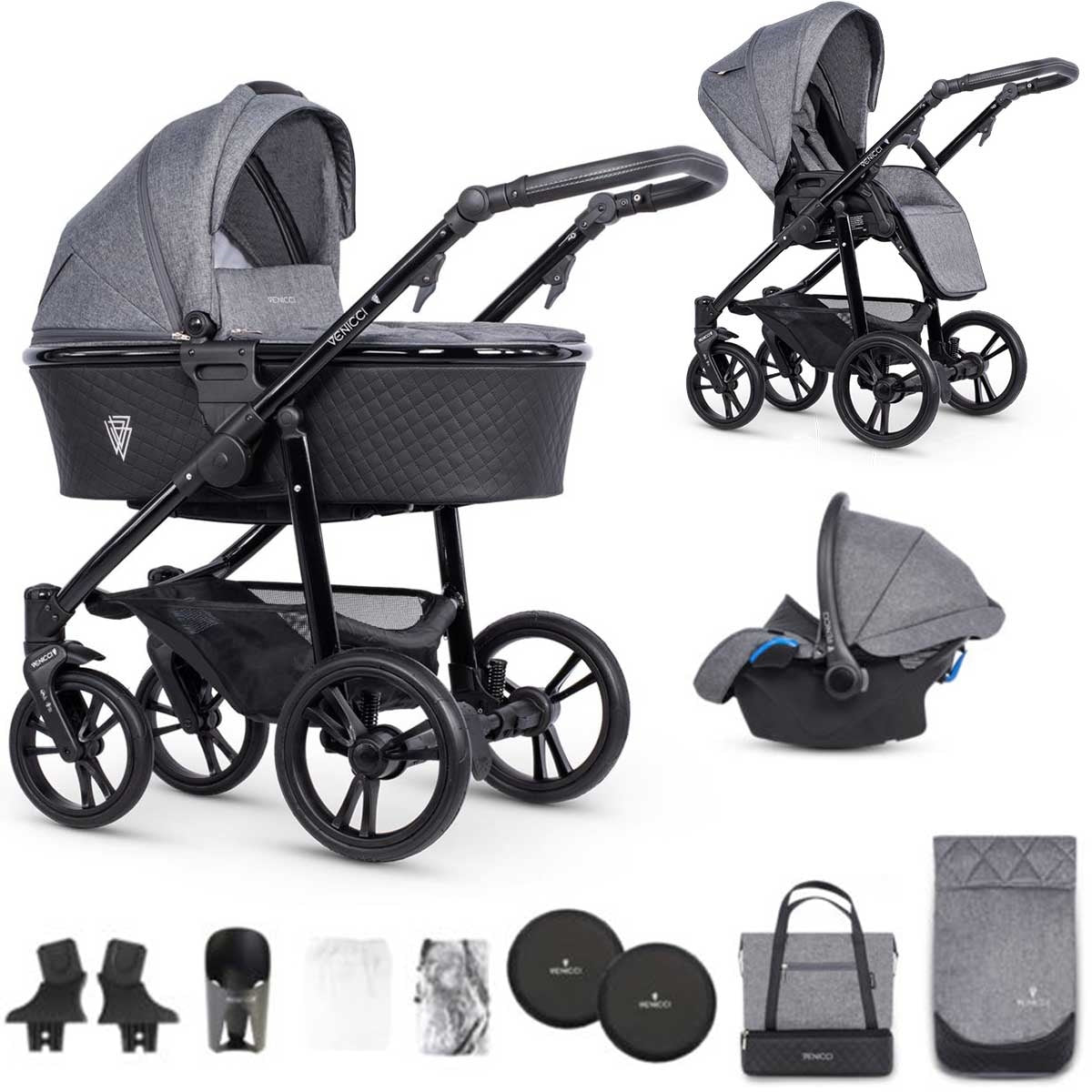 Venicci Shadow Venicci Silver Denim Grey Venicci Silver Edition