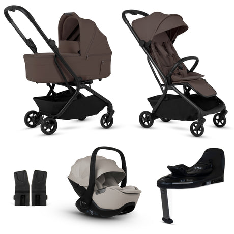 Silver Cross Nia Compact Travel System with Glide 360 Car Seat & Base