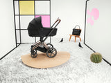 Cybex Priam Pram & Pushchair, Sepia Black on Rose Gold