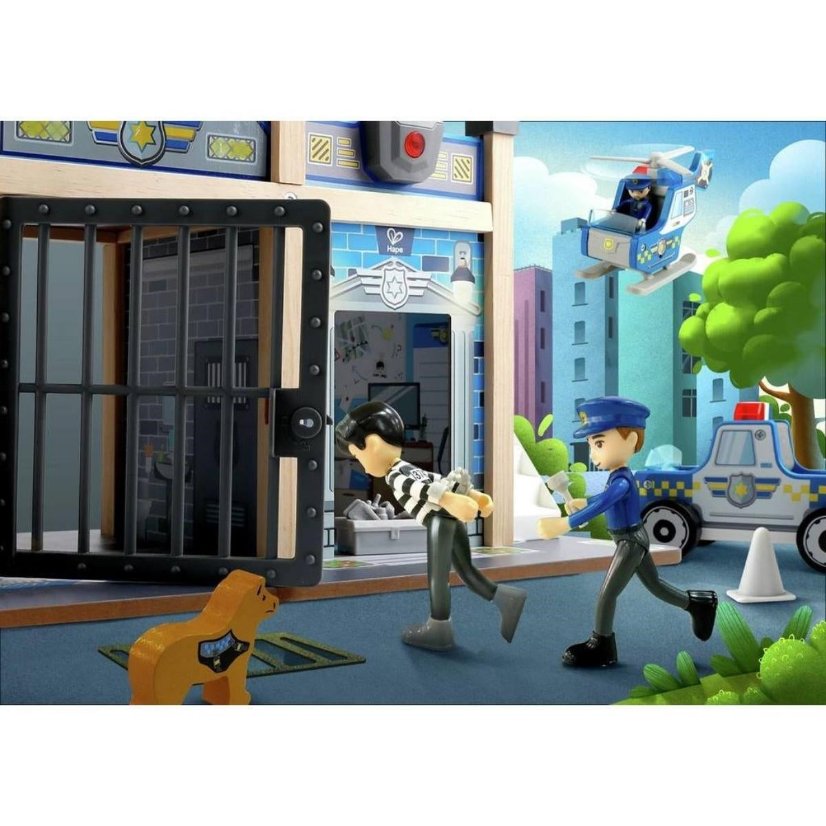 Hape Metro Police Dept Playset