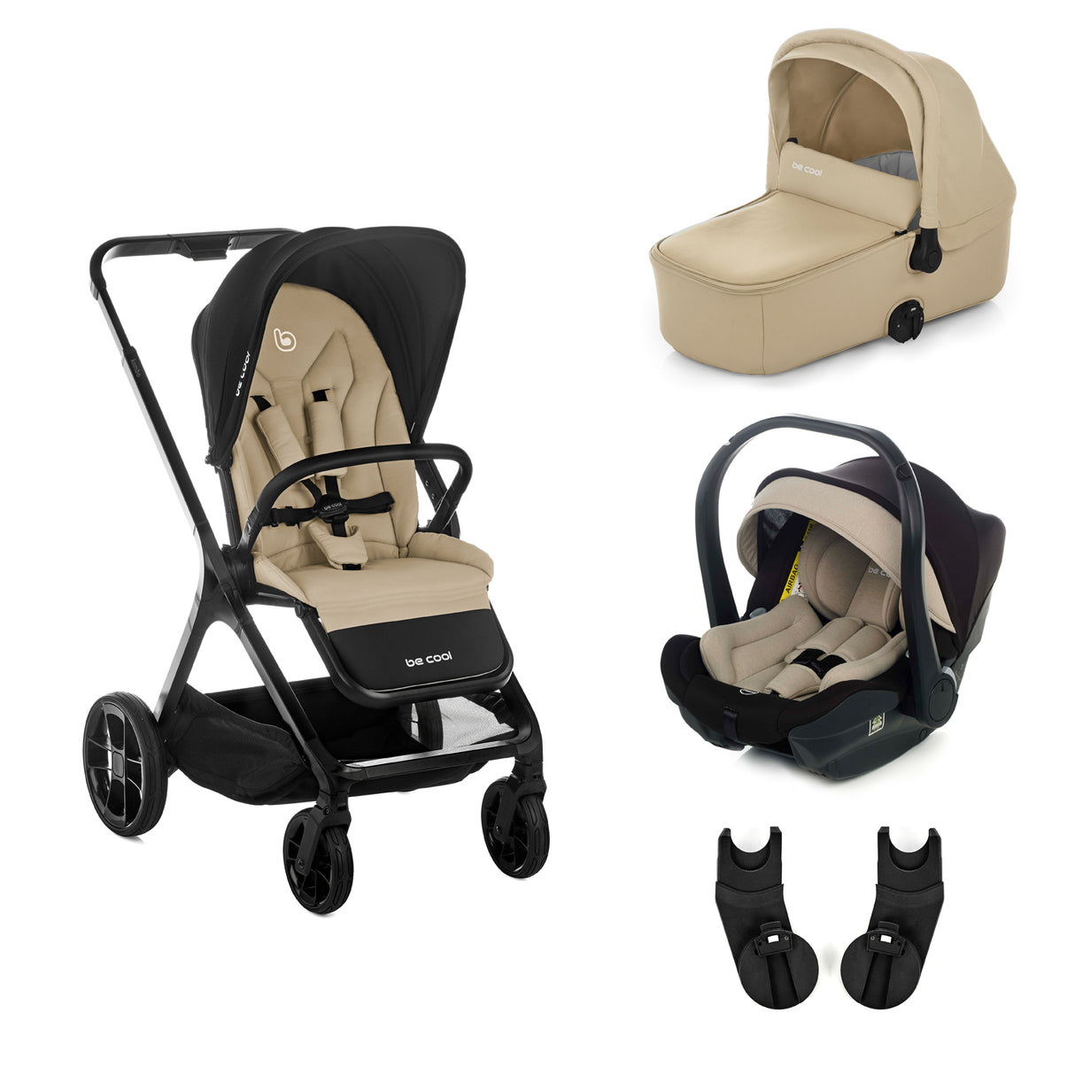 Be Cool Kombo Trio: Pushchair + Carrycot + i-Size Travel Baby Carrier