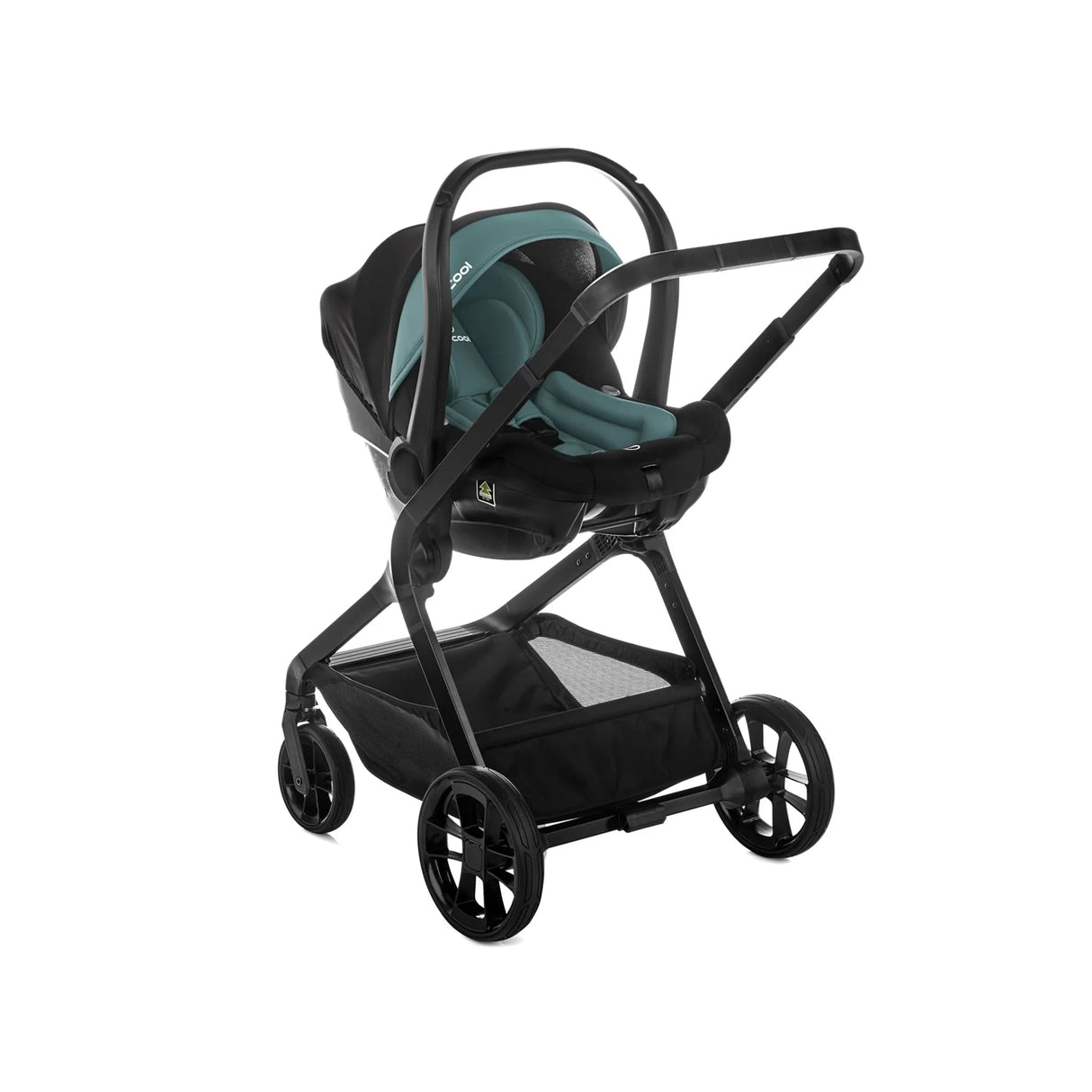 Be Cool Kombo Trio: Pushchair + Carrycot + i-Size Travel Baby Carrier, Be Teal
