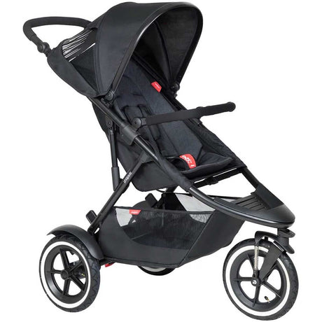 Phil & Teds Sport V6 Pushchair + Double Kit, Black