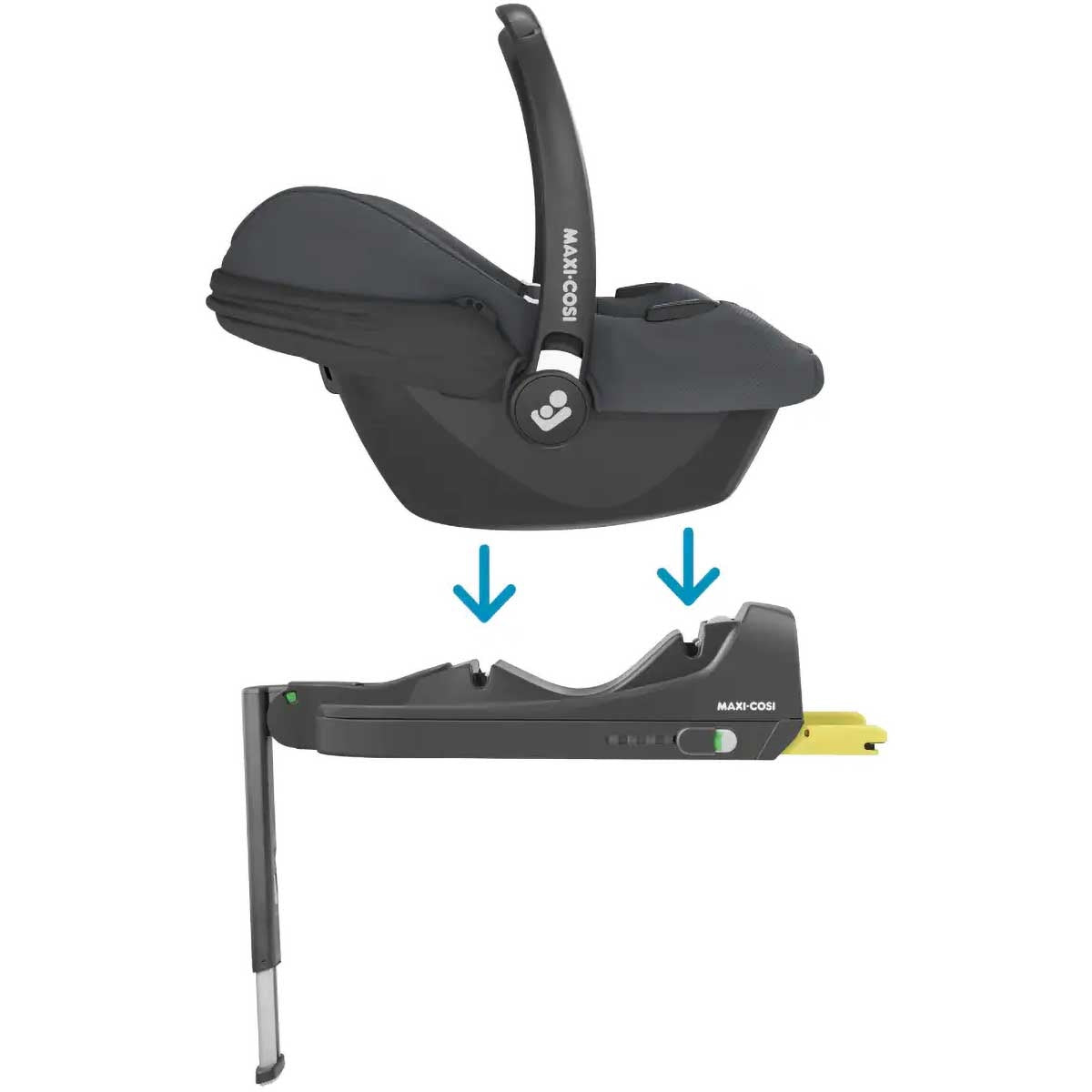 Maxi-Cosi Cabriofix i-Size and Base Bundle, Essential Graphite