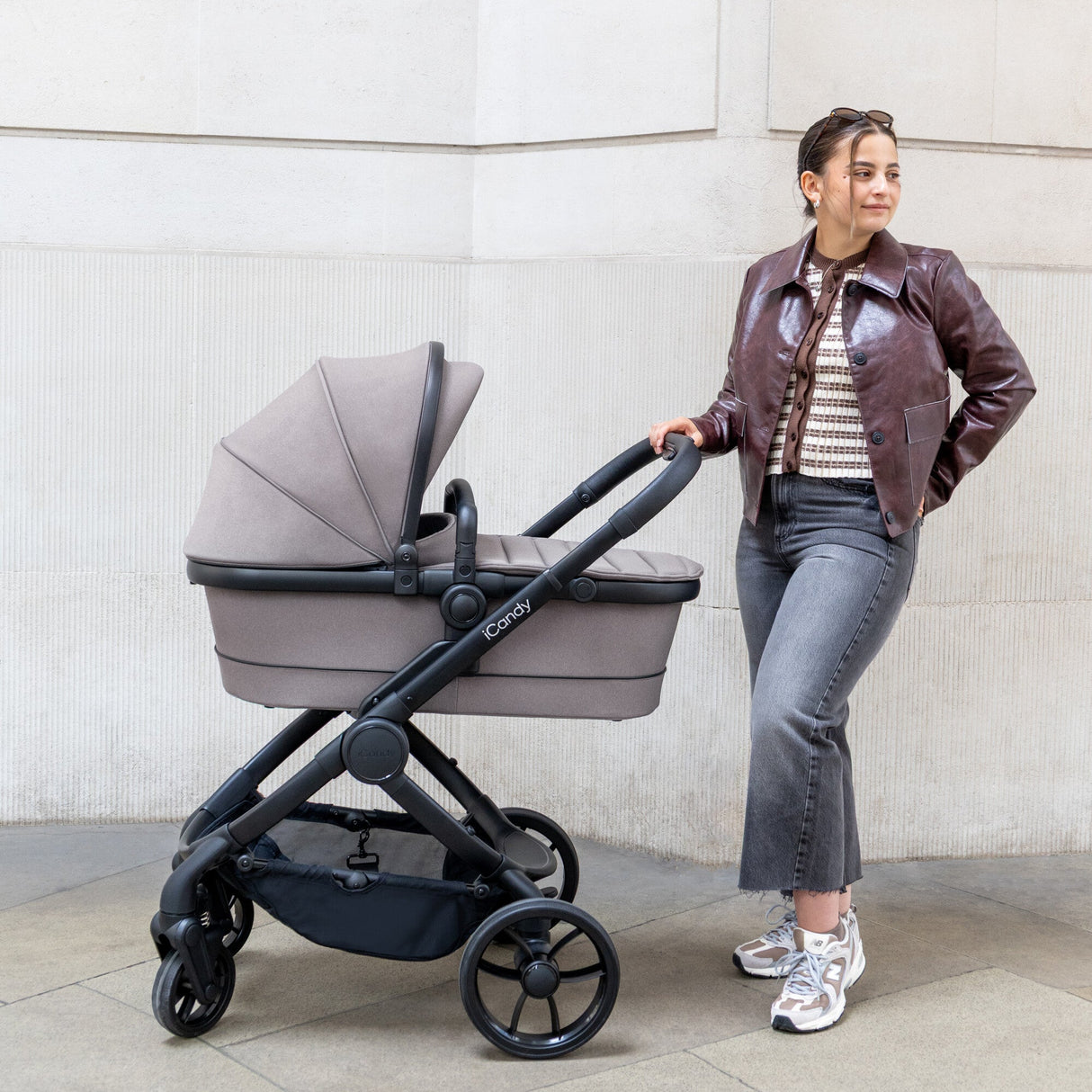 iCandy Peach 7 Pushchair and Carrycot Complete Bundle, Porcini