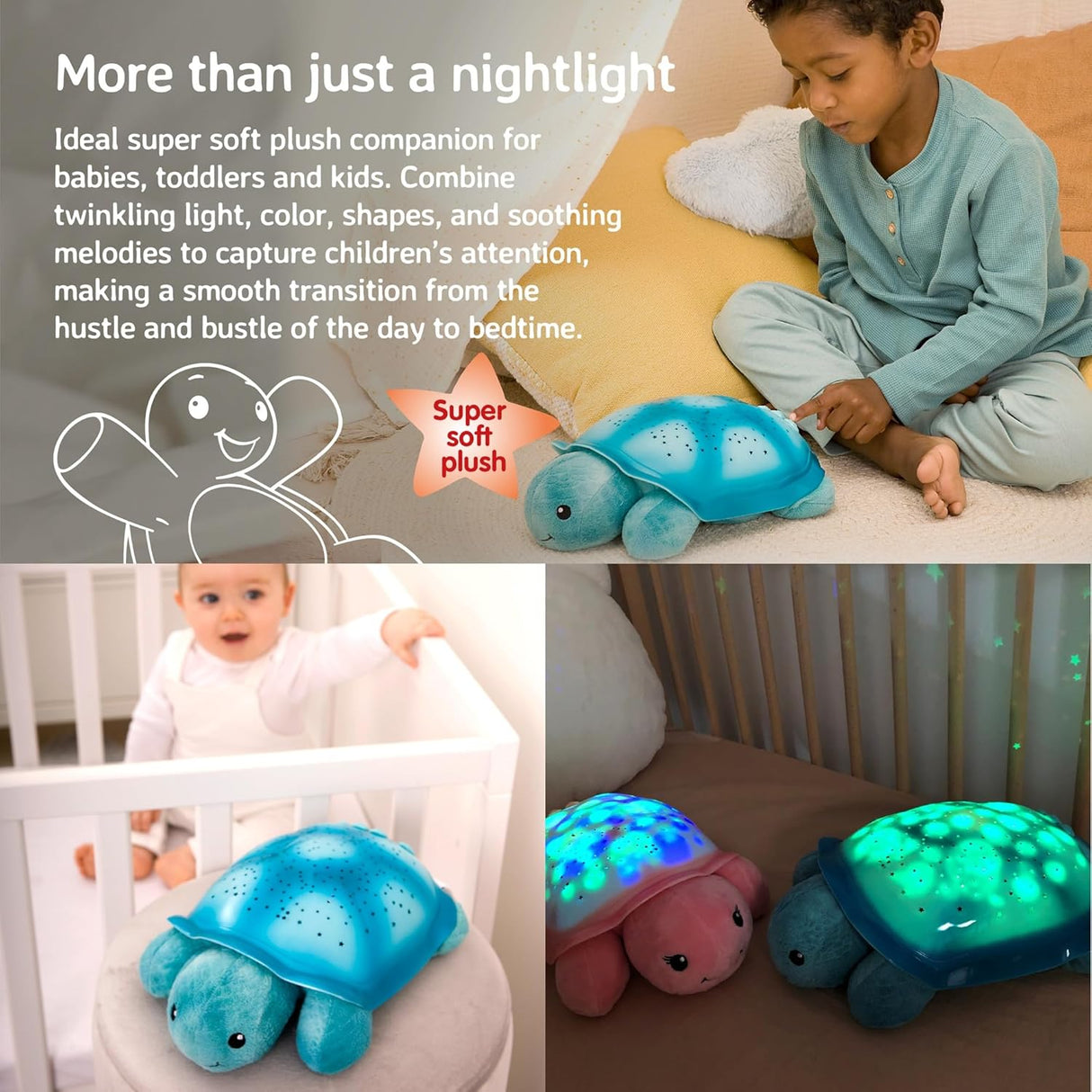 Cloud B Twinkling Twilight Turtle® - Aqua