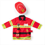 Melissa & Doug Fire Chief Costume Set − Dress Up & Role Play for Boys & Girls | With Extinguisher, Helmet, Badge, Bullhorn & Jacket | Age 3+