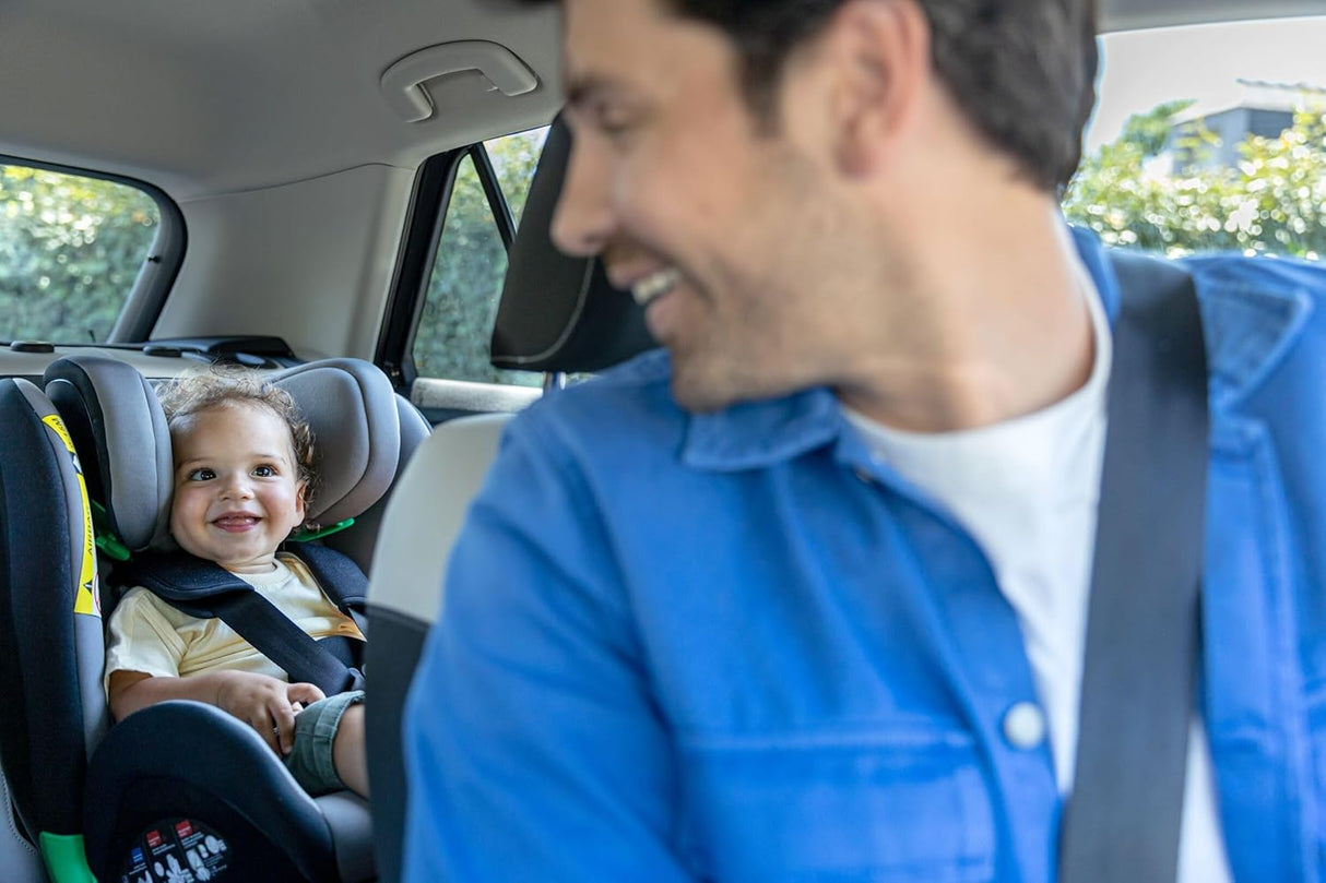Bebe Confort Atlas 360 Swivel Car Seat, 0-12 years, Jet Black