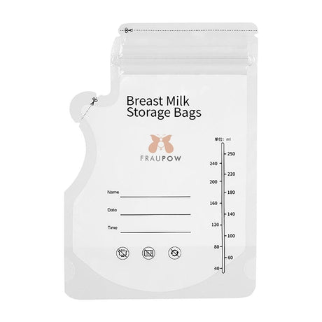 Fraupow Breast Milk Storage Bags - 30 Pack