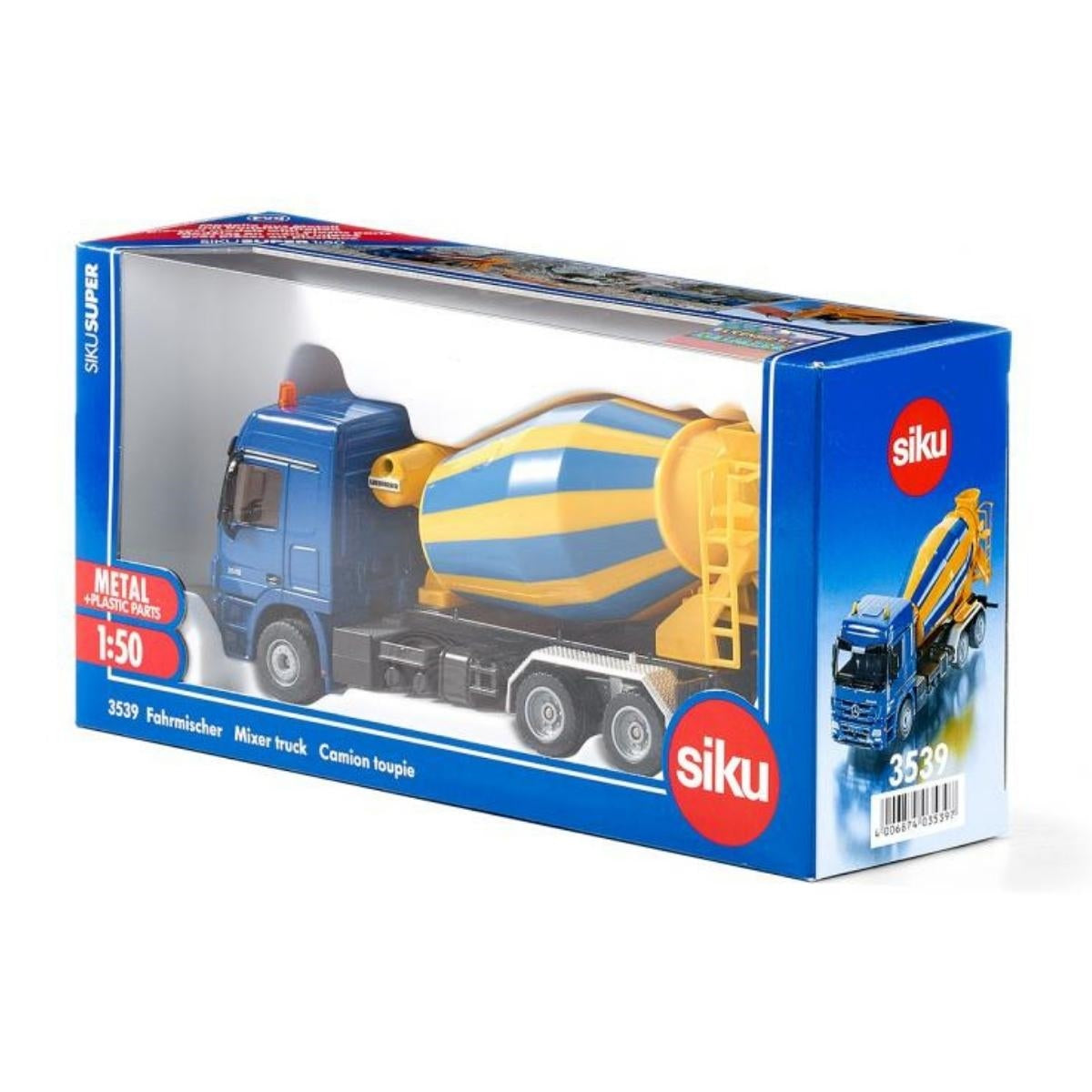 Siku Mercedes-Benz Concrete Mixer Lorry 1:50 Scale – Samuel Johnston