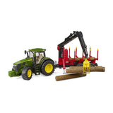 Bruder John Deere 7R 350 with Forestry Trailer