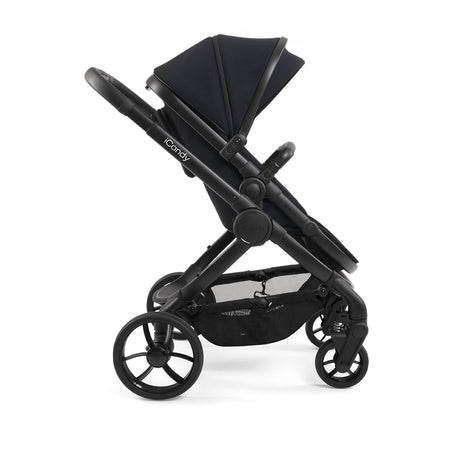 iCandy Peach 7 Premium iSize Travel System & Starter Nursery Bundle including Isofix Base, Black Edition