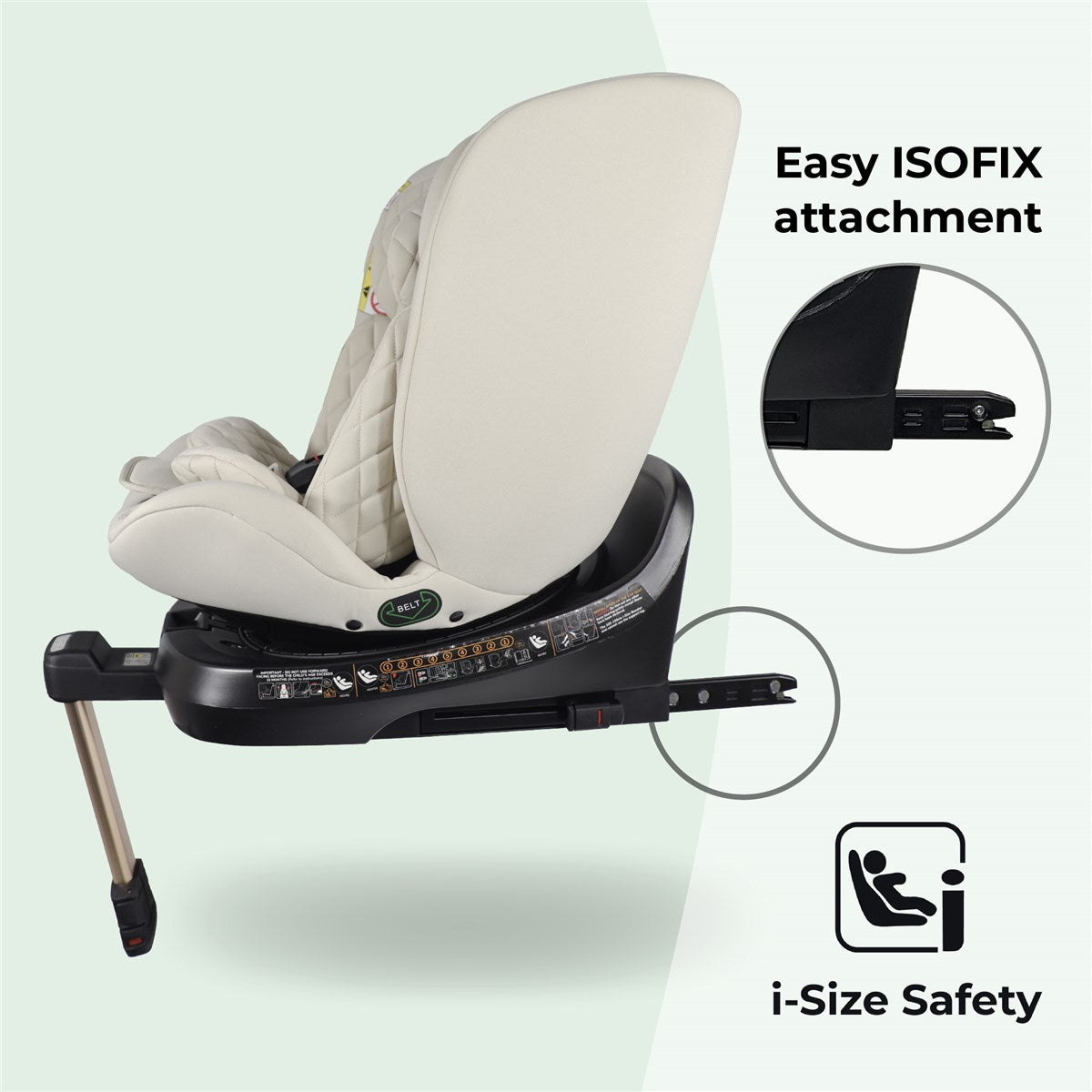 My Babiie Spin i-Size Car Seat, 40-150cm, 0-12 Years