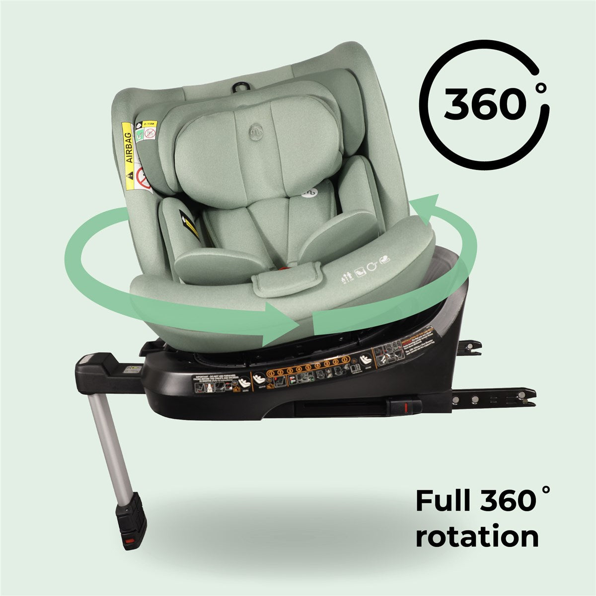 My Babiie Spin i-Size Car Seat, 40-150cm, 0-12 Years