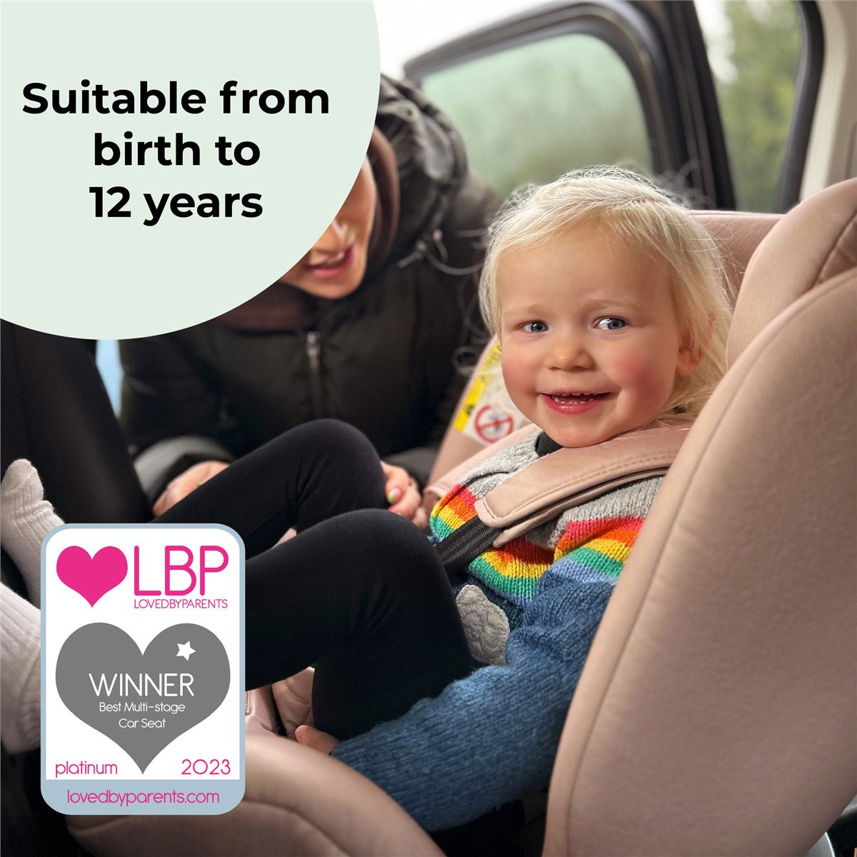 My Babiie Spin i-Size Car Seat, 40-150cm, 0-12 Years