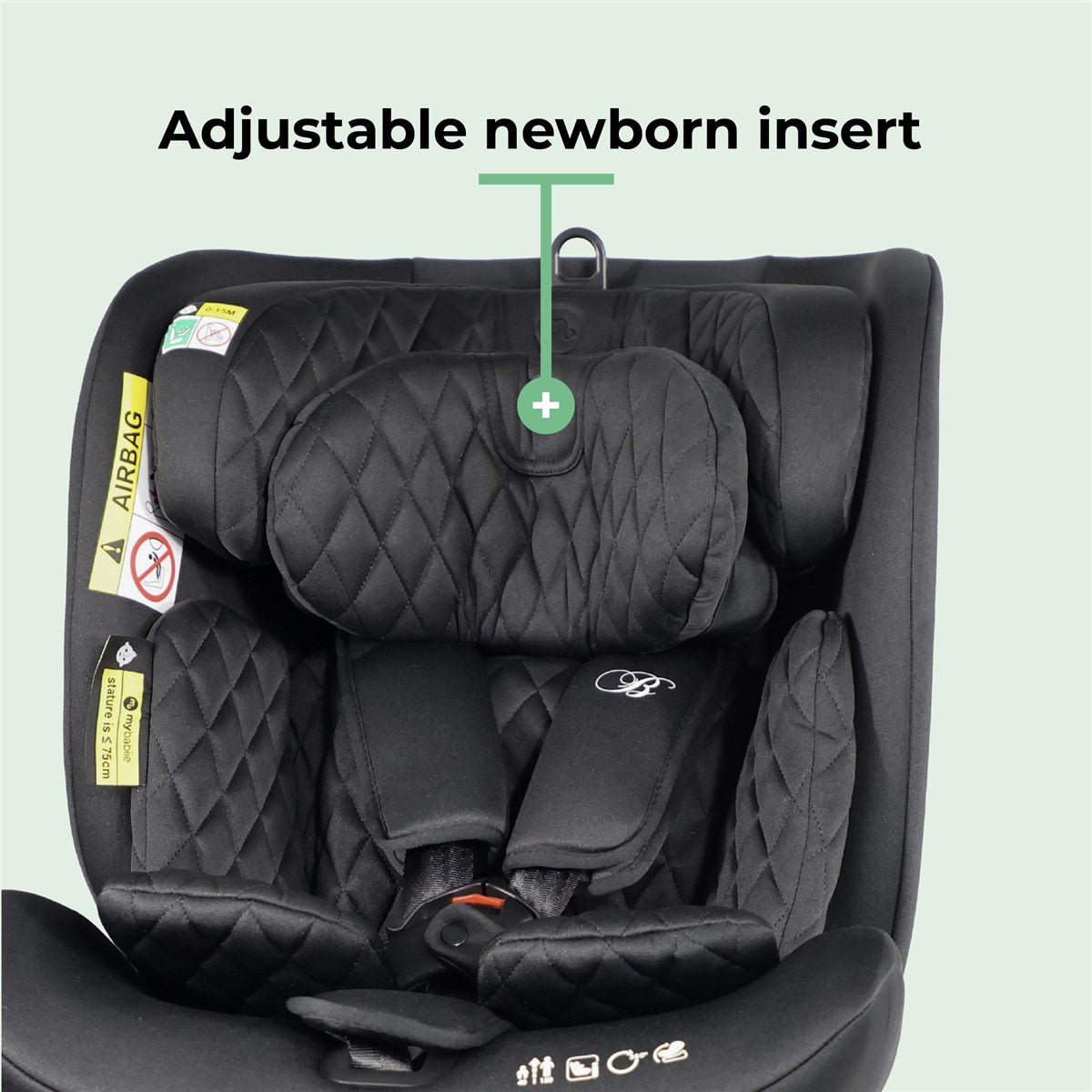 My Babiie Spin i-Size Car Seat, 40-150cm, 0-12 Years