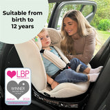 My Babiie Spin i-Size Car Seat, 40-150cm, 0-12 Years