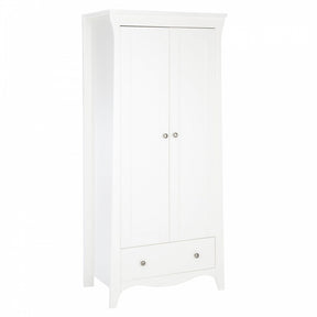 CuddleCo Clara 2 Door Double Wardrobe, White