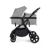 Ickle Bubba Comet 2-In-1 Pram & Pushchair - Black / Space Grey / Black