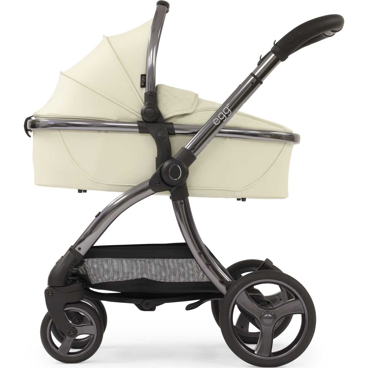 Egg Egg 2 Stroller + Carrycot Complete Pram Set, Moonbeam