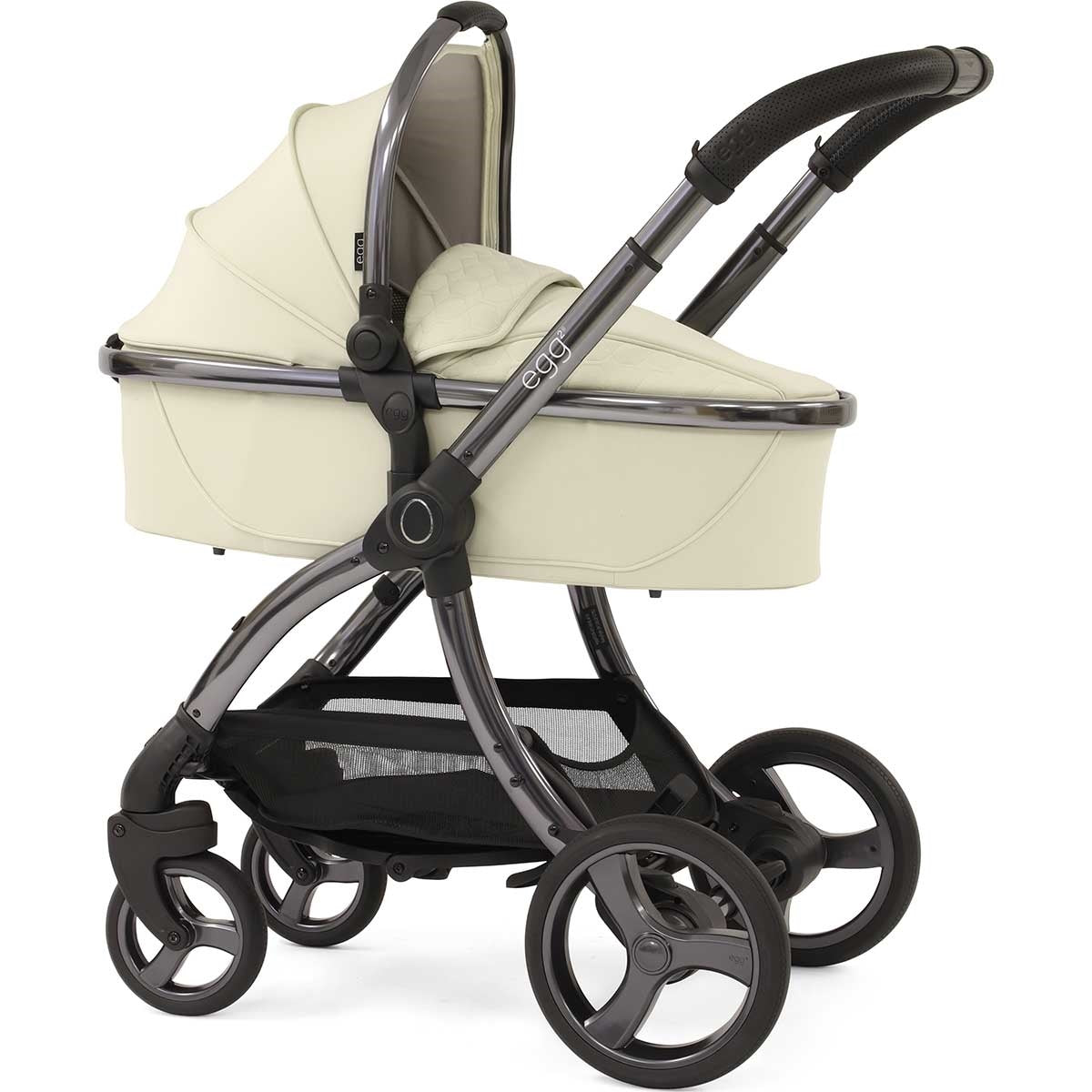 Egg Egg 2 Stroller + Carrycot Complete Pram Set, Moonbeam