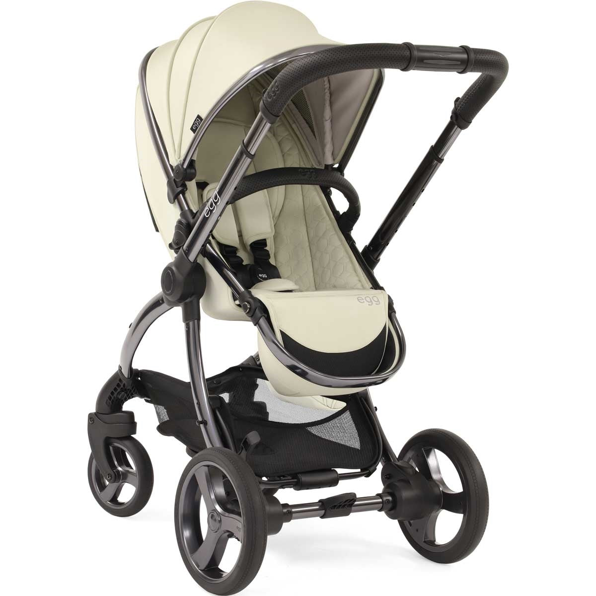 Egg Egg 2 Stroller + Carrycot Complete Pram Set, Moonbeam