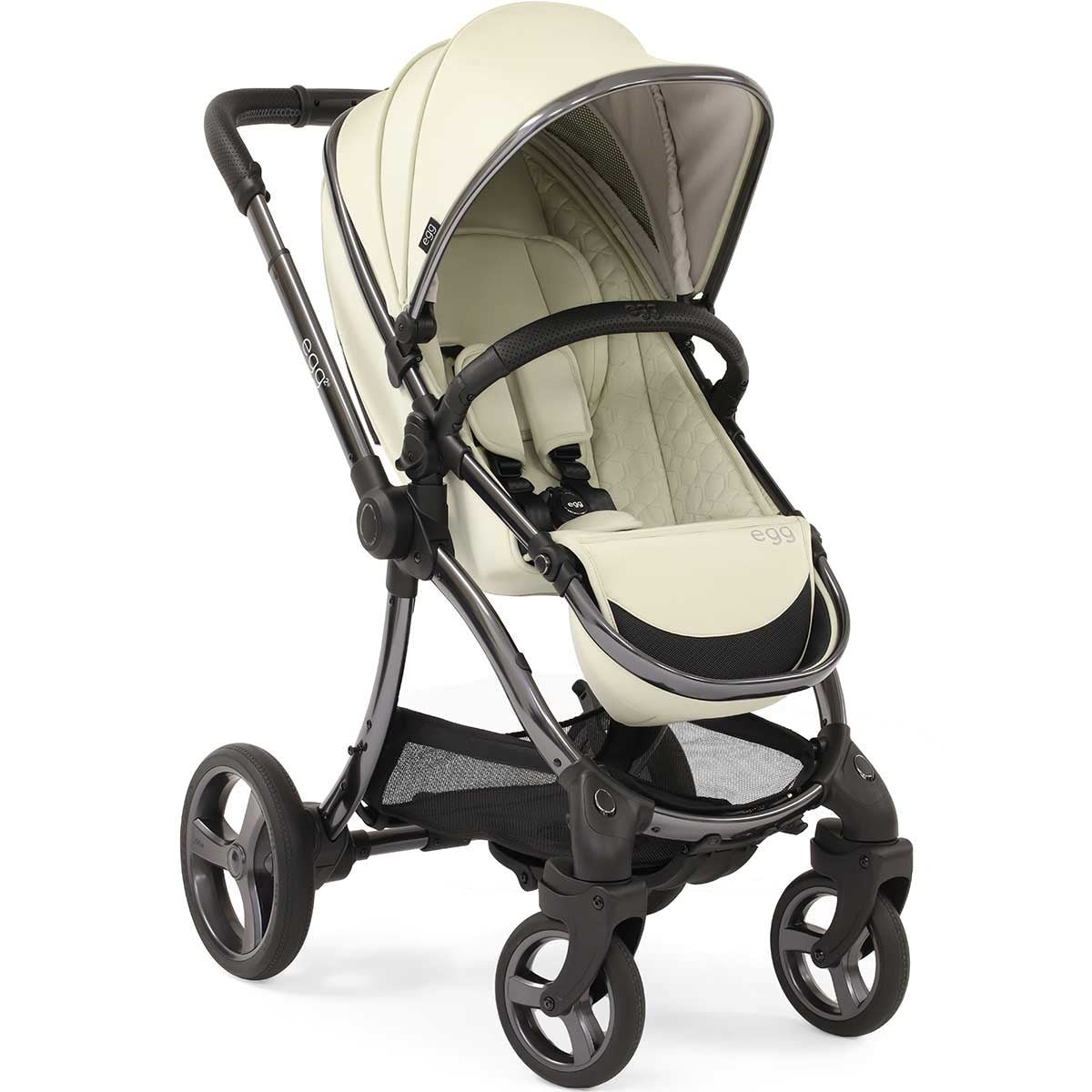 Egg Egg 2 Stroller + Carrycot Complete Pram Set, Moonbeam
