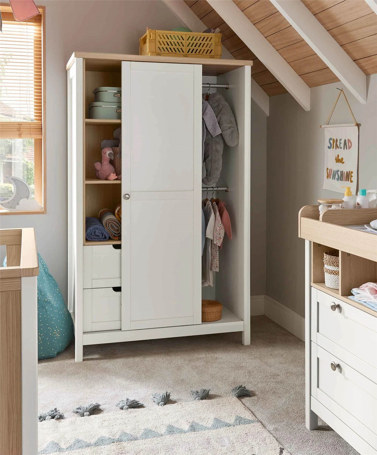 Mamas & Papas Harwell 3 Piece Furniture Range (Cot Bed, Dresser Changer & Wardrobe)