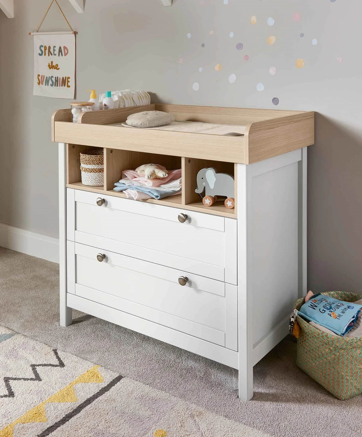 Mamas & Papas Harwell 3 Piece Furniture Range (Cot Bed, Dresser Changer & Wardrobe)