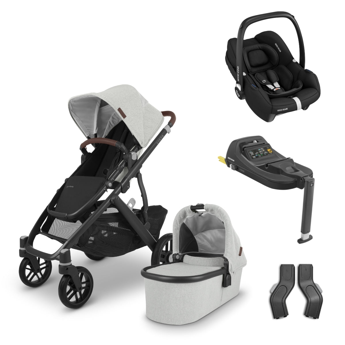 Uppababy Vista V2 Travel System with Cabriofix Car Seat & Base