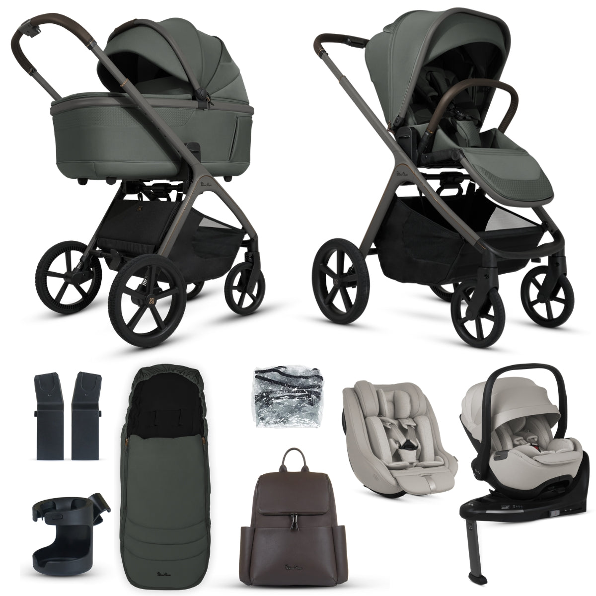 Silver Cross Cove Ultimate 360 Family Car Seat Bundle