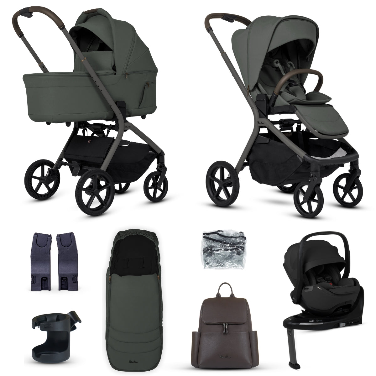 Silver Cross Breez Ultimate 360 Travel System Bundle