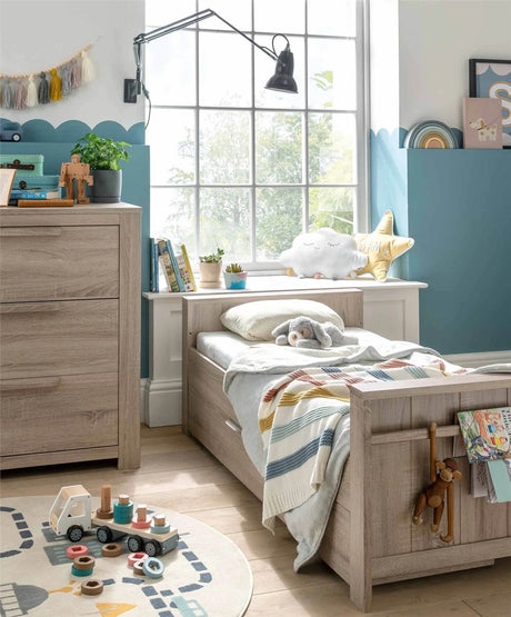 Mamas & Papas Franklin 3 Piece Cot Bed Range with Dresser and Double Wardrobe