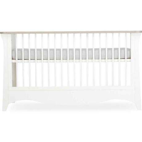 CuddleCo Clara 3 Piece Nursery Furniture Set (Cot Bed, Wardrobe & Dresser) - White & Ash