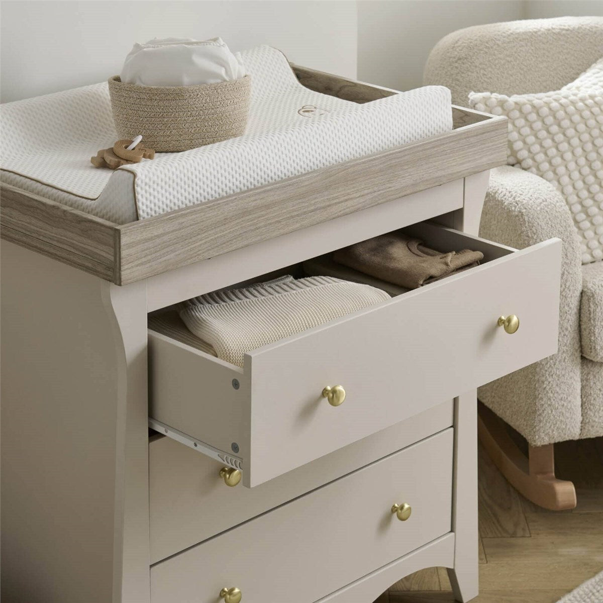 CuddleCo Clara 3 Piece Nursery Furniture Set