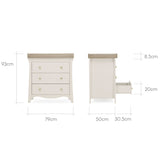 CuddleCo Clara 3 Piece Nursery Furniture Set
